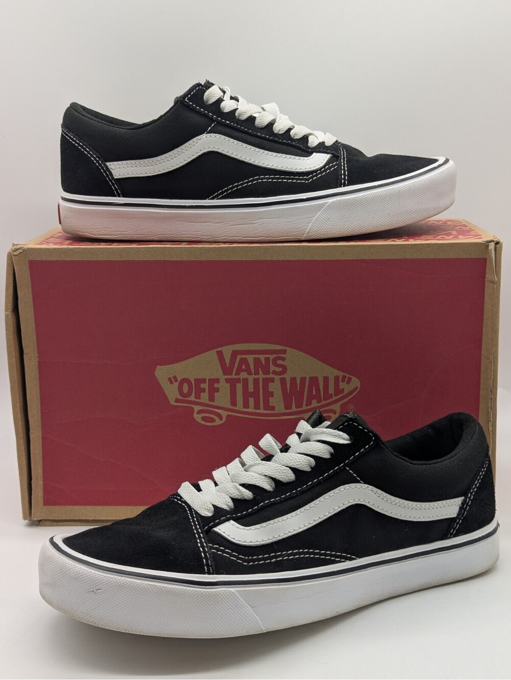 Vans Old Skool Lite Black White Mens Size 7.5 / Womens 9 Sneakers VN0A2Z5WIJU